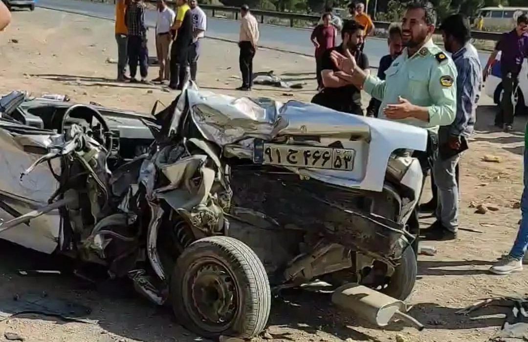 تصاویر حادثه تصادف ترنم شاهین زاده