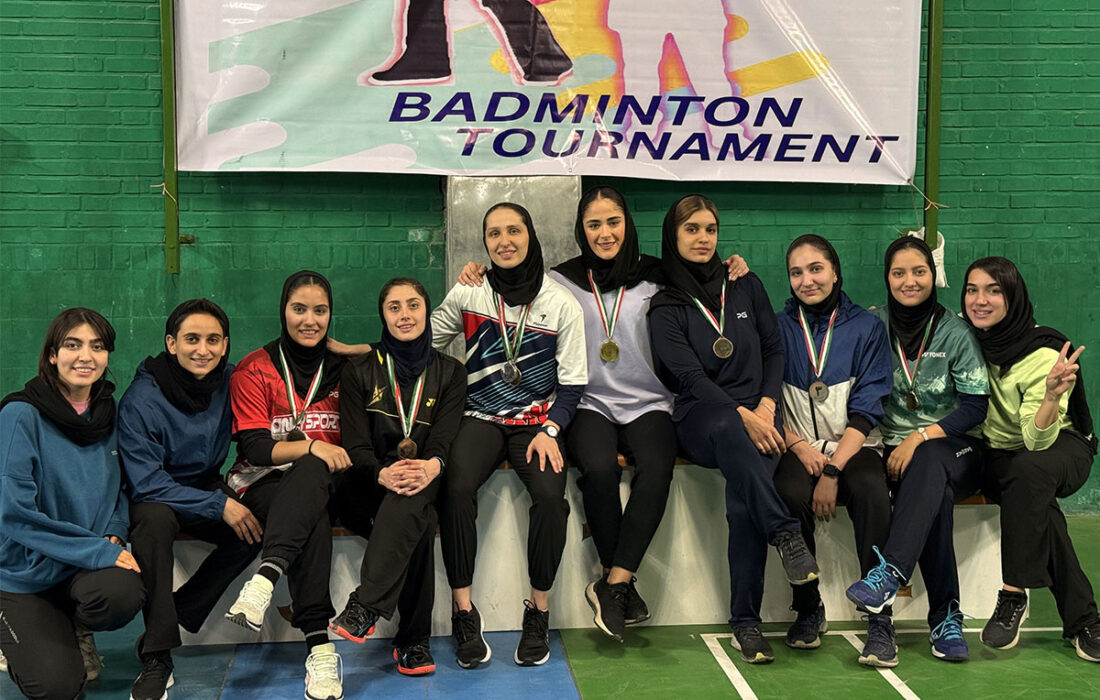 درخشش دختران بدمینتون کاژه در مشهد