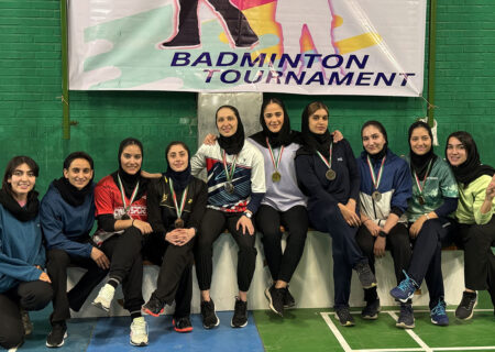 درخشش دختران بدمینتون کاژه در مشهد